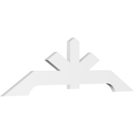 Ekena Millwork Vanguard Architectural Grade PVC Gable Bracket, 84"W x 24 1/2"H x 2"D x 6"F, 7/12 Pitch GBP084X25X0206VAN00